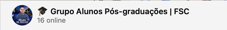 Cabeçalho do Grupo Alunos Pós-graduações FSC